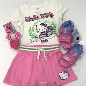 Hello Kitty Tennis Club 2 Piece Outfit Size 3T